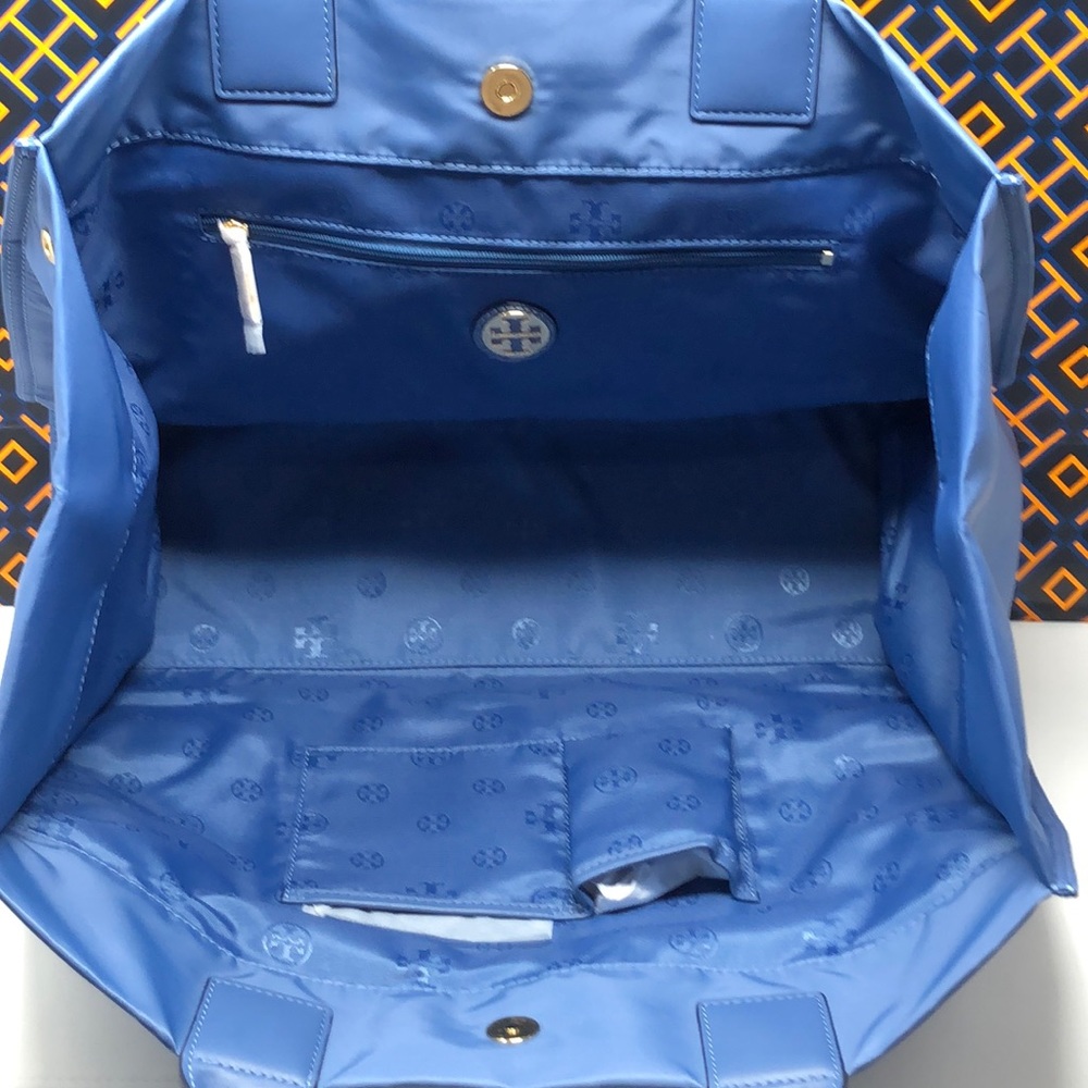 Nwt Tory Burch Ella tote ocean side - Picture 5 of 8